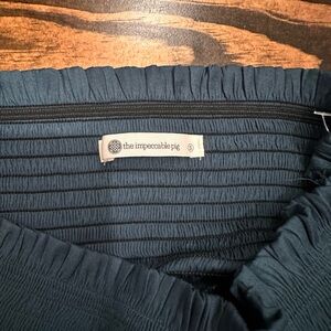 The Impeccable Pig Deep Blue Ruched Skirt